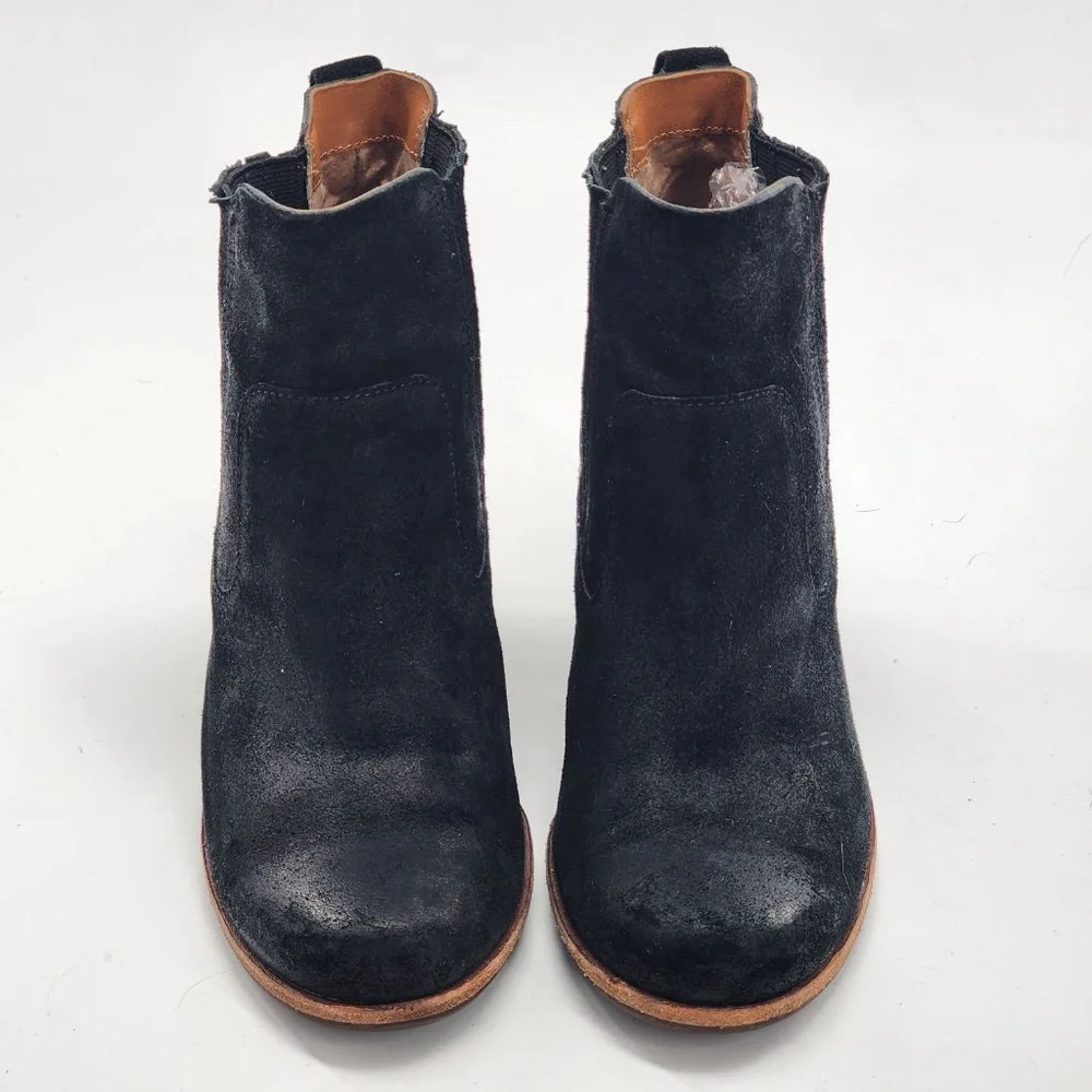 Women's‎ Kork-Ease Black Suede Wedge Ankle Boots